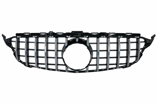 Grila Radiator Am Mercedes-Benz C-Class W205 2013→ GT-R Panamericana Design Fara Camera FGMBW205GT...