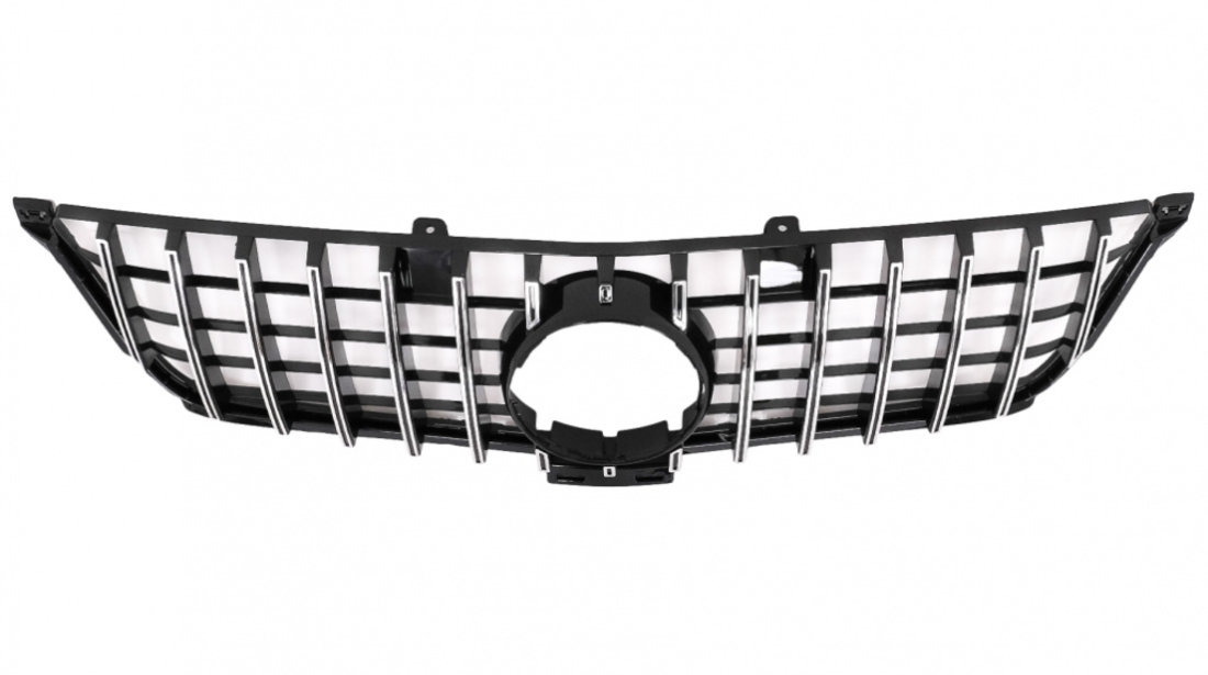 Grila Radiator Am Mercedes-Benz ML-Class W166 2012-2014 GT-R Panamericana Design Black Chrome FGMBW166GTRCN