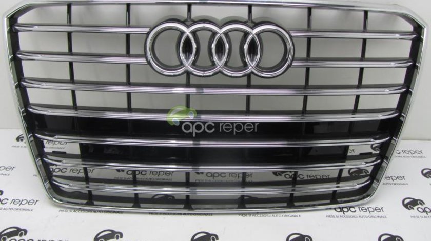 Grila Radiator Audi A8 4H Facelift Grila centrala bara fata Audi A8 2016