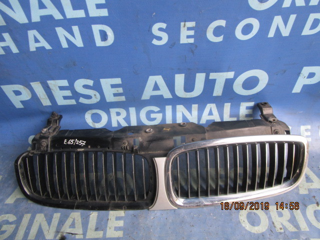 Grila radiator BMW E65 2004;  511370377279 (cu fisuri)