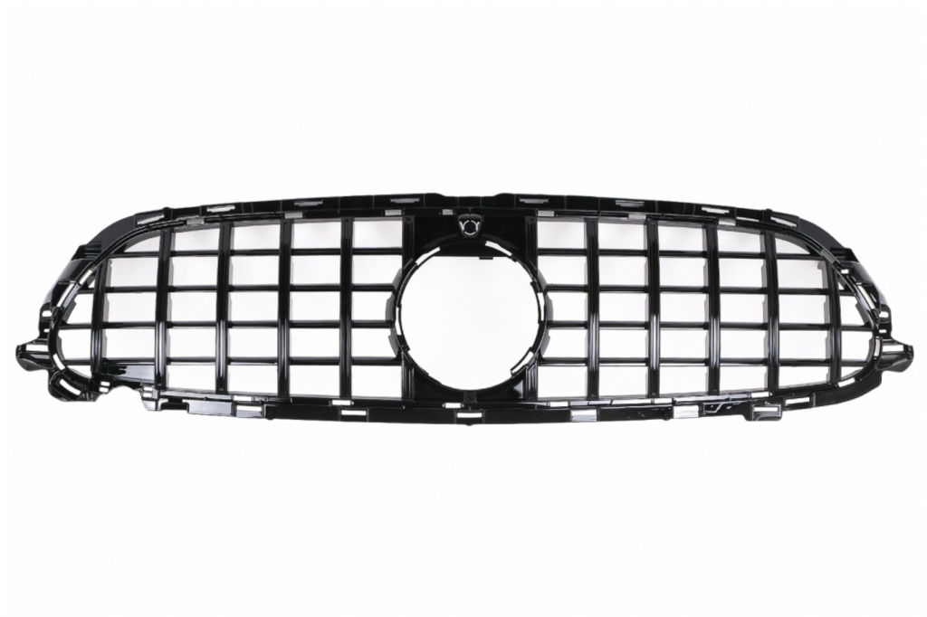 Grila Radiator Centrala Compatibil Cu Mercedes-Benz E-Class W213 / S213 / C238 / A238 2020-2023 Facelift Sport Line GT-R Panamericana Design Negru FGMBW213GTRFDDS