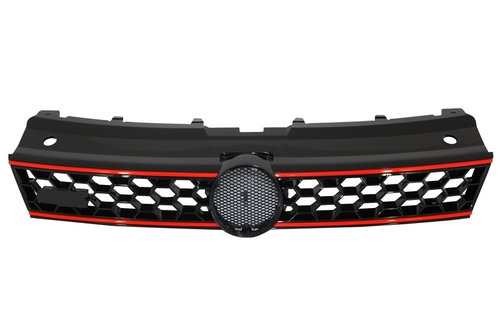 Grila Radiator Centrala Compatibil Cu Volkswagen Polo 6R 2009-2014 GTI Design FGVWPO6RGTI