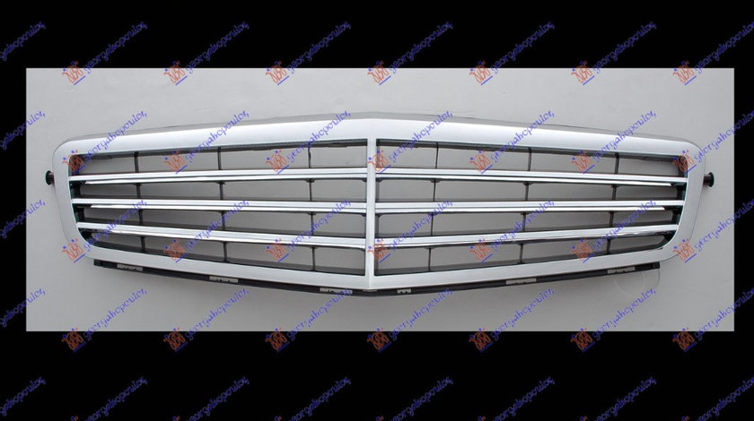 Grila Radiator Classic/Elegance Cromata/Neagra Mercedes C-Class W204 2007-2008-2009-2010-2011