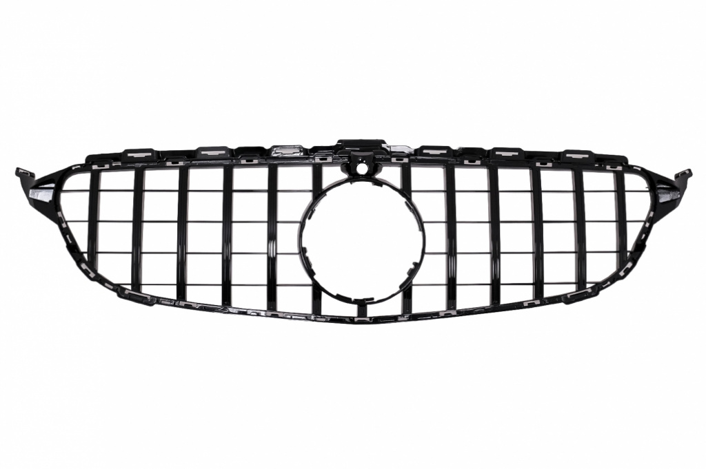 Grila Radiator Compatibil Cu Mercedes-Benz C-Class C-Class A205 2016-2018 GT-R Panamericana Design Negru FGMBW205GTRWCBCN