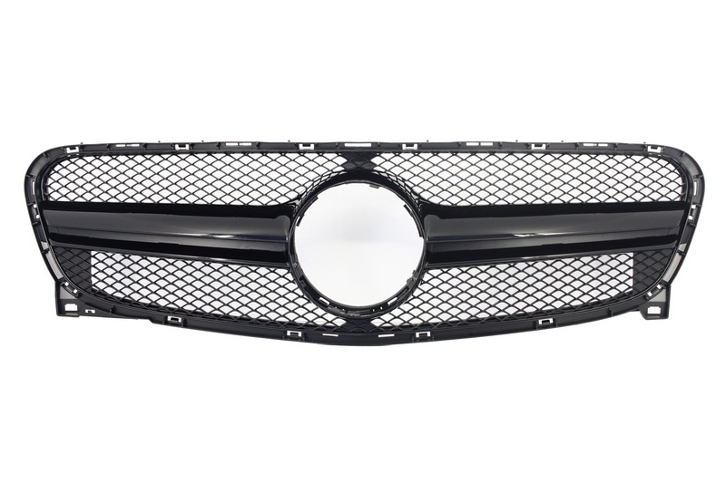 Grila Radiator Compatibil Cu Mercedes-Benz GLA-Class X156 2014-2016 GLA45 Design Finisaj Negru FGMBX156AB