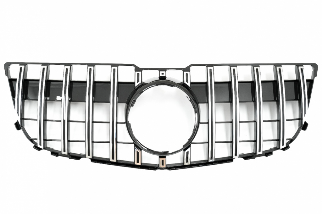 Grila Radiator Compatibil Cu Mercedes-Benz GLK-Class X204 2013-2015 Facelift GT-R Panamericana Design Chrome FGMBX204FGTR