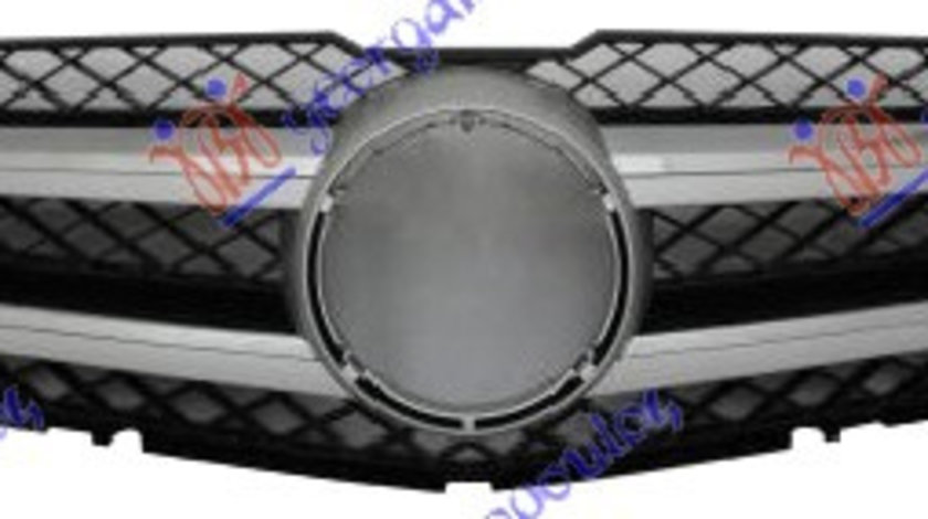 Grila Radiator Cromata/Argintie+Neagra Mercedes GLK (X204) 2008 2009 2010 2011 2012