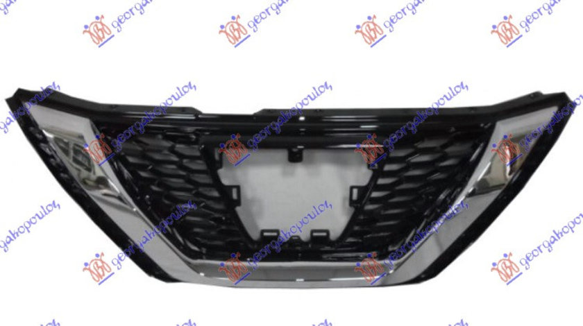 Grila Radiator Cromata Neagra Fata Nissan QashQai 2017 2018 2019 2020 2021