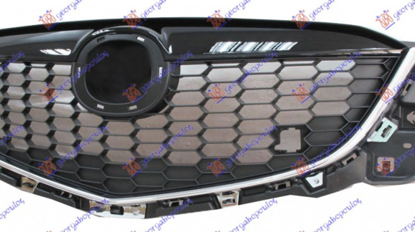 Grila Radiator Cu Bandou Cromata Fata Mazda CX5 2011 2012 2013 2014 2015 2016 2017