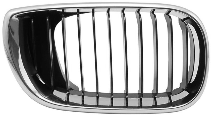 Grila Radiator Dreapta Am Bmw Seria 3 E46 2001-2005 Crom / Negru 51137030546