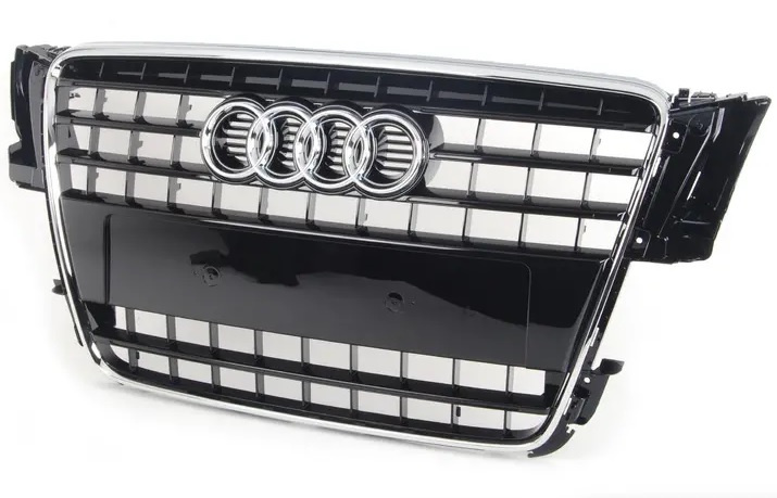 Grila Radiator + Emblema Oe Audi A5 8T 2007-2011 Negru / Crom 8T0853651ET94