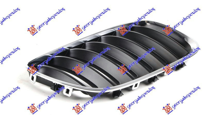 Grila Radiator Fata Cromata/Gri Dreapta Bmw X5 E53 2000 2001 2002 2003 2004 2005 2006 2007