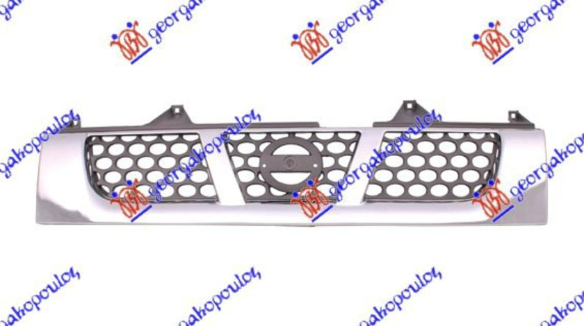 Grila Radiator Fata Cromata Nissan Navara 2001 2002 2003 2004 2005 2006 2007 2008 2009 2010