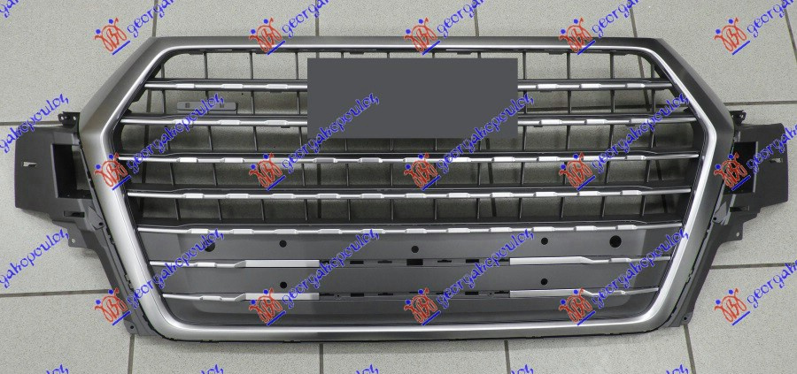 Grila Radiator Fata Cu Rama Si Emblema Cromata Audi Q7 2015 2016 2017 2018 2019 2020 2021