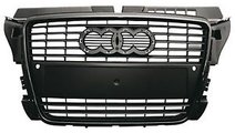 Grila radiator gri cu rama cromata Audi A3 2008-20...