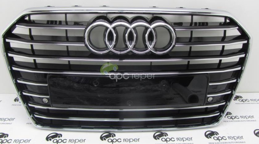 Grila Radiator Grila Centrala Bara fata Audi A6 4G Facelift cod 4G0853651AE t94