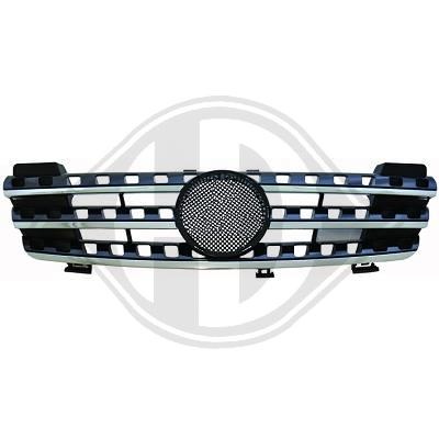 GRILA RADIATOR MERCEDES M-KLASSE W164 FUNDAL BLACK/CROM -COD 1691540