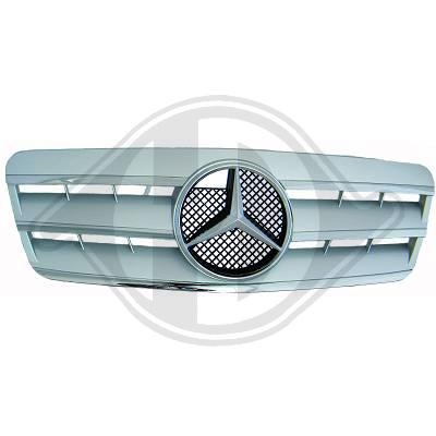 GRILA RADIATOR MERCEDES W208 FUNDAL CROM -COD 1625340