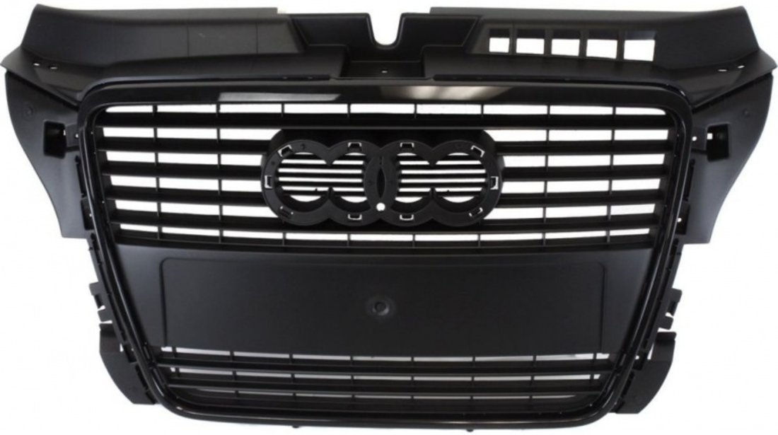 Grila radiator negru mat cu rama neagra Audi A3 2008-2012