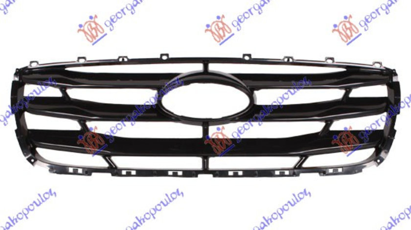 Grila Radiator Negru Mat Hyundai Santa Fe 2009-2010-2011-2012