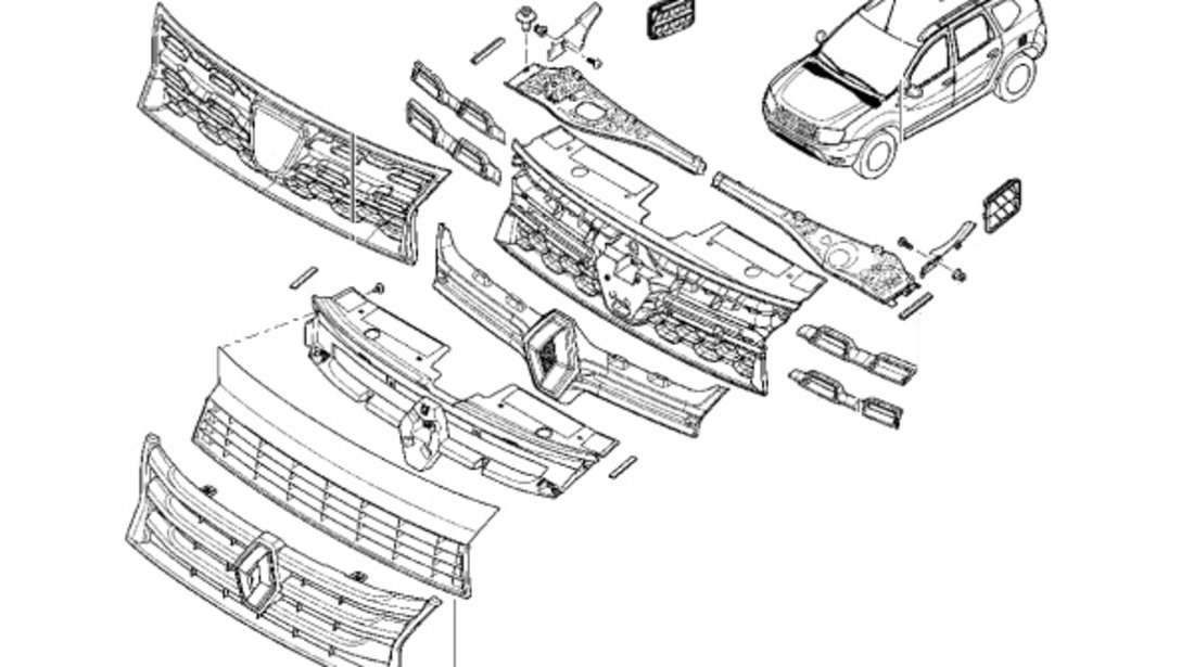 Grila Radiator Oe Dacia Duster 2010-2017 623100260R