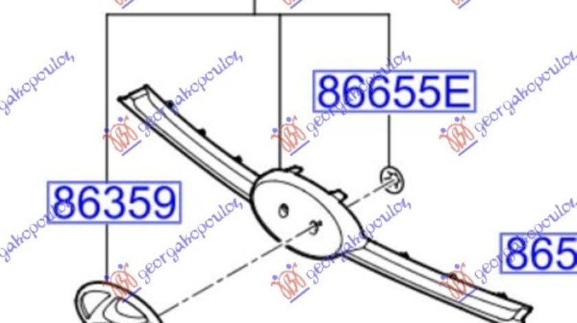 Grila Radiator Originala Hyundai I10 2016-2017-2018-2019