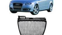 Grila Radiator RS Look Negru Lucios Audi A4 B7 200...