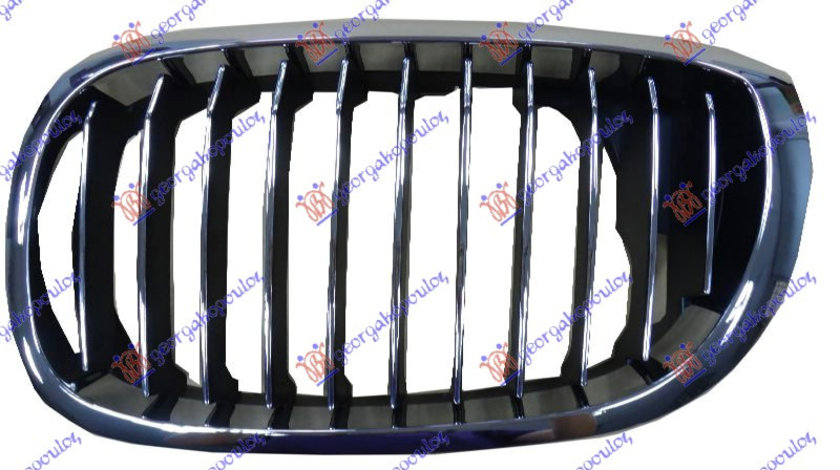 Grila Radiator Stanga Cromata/Cromata-Neagra BMW E46 2003-2006