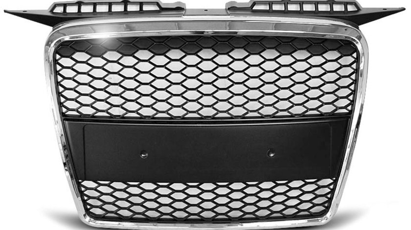 Grila sport Audi A3 2005-2008 Crom cu Negru model RS-Type
