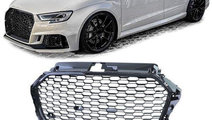 Grila sport Audi A3 8V negru lucios (15-20) PDC NO...