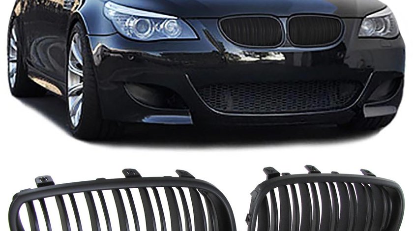 Grila sport BMW seria 5 E60 / E61 intre 2003-2010 Negru Mat
