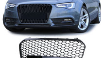 Grila sport tuning Audi A5 B8 8T RS Style negru lu...