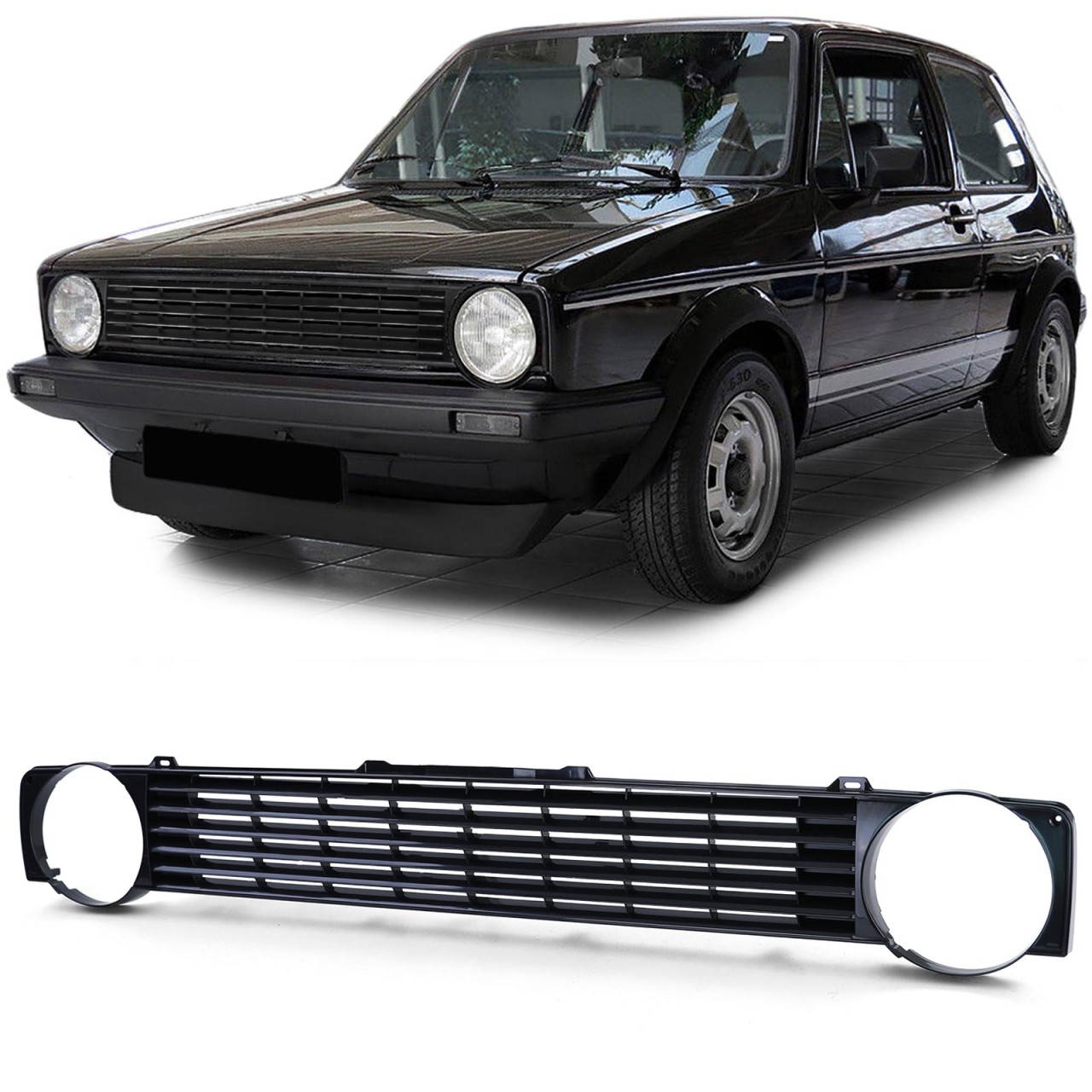 Grila sport tuning fara emblema VW Golf 1 MK1 NOU
