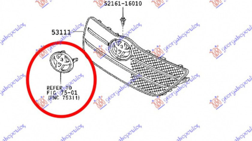 Grila - Toyota Corolla (E 12) Sdn 2002