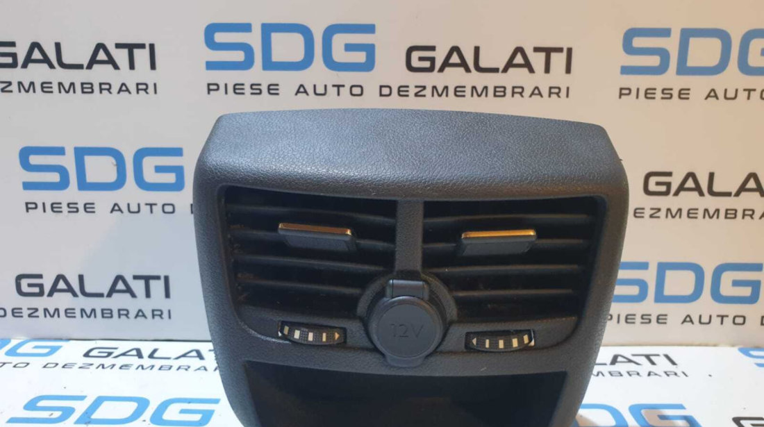 Grila Ventilatie Aerisire Consola Cotiera Centrala Spate Peugeot 508 2010 - 2018 Cod 96866080877