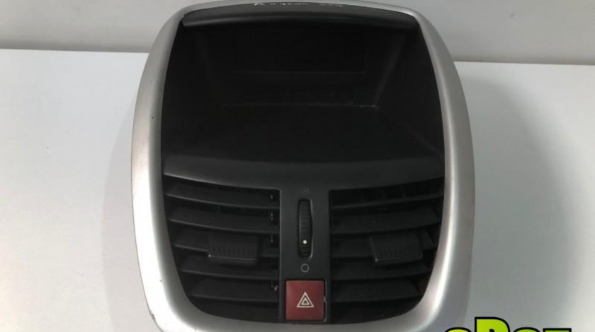 Grila ventilatie bord centrala cu display Peugeot 207 (2006->) 9650068177