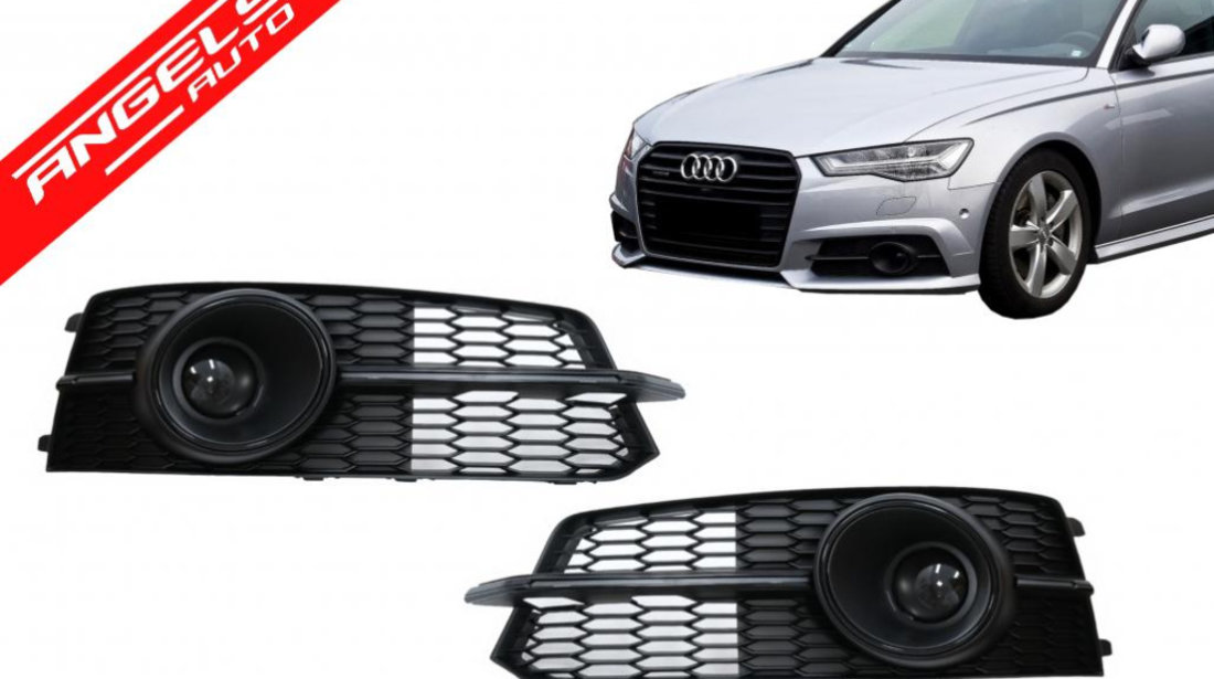 Grile AUDI A6 C7 4G S Line Facelift (2015-2018) Negru