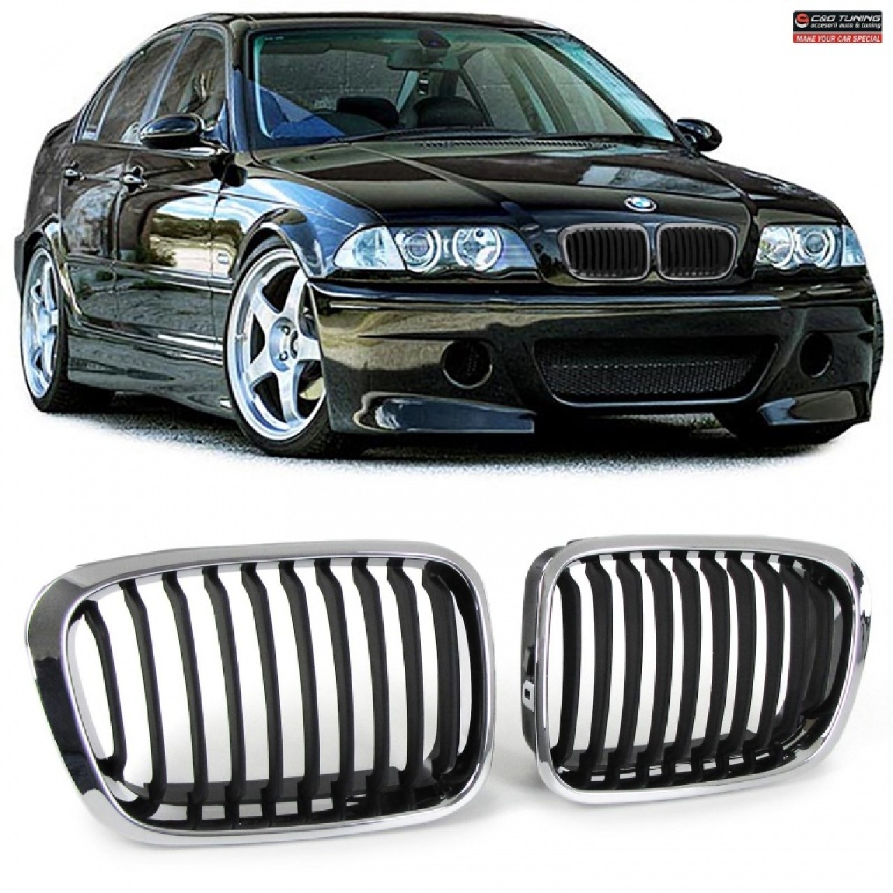 Grile Bmw E46 crom edition