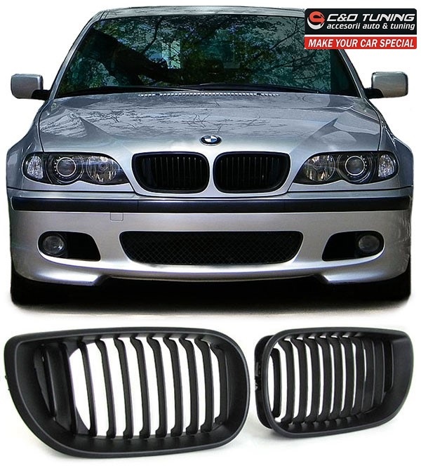 Grile Bmw E46 facelift black edition