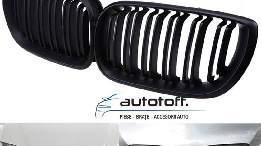 Grile BMW E46 M3 duble negru lucios