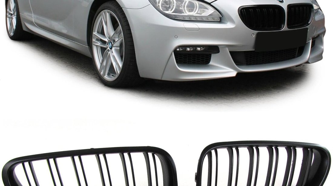 GRILE BMW F12 Cabrio seria 6 M6 Negru Mat