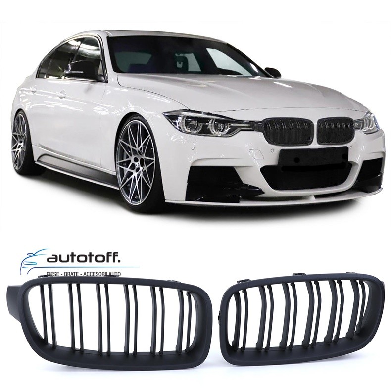 Grile BMW F30 F31 Seria 3 (11-19) negru mat