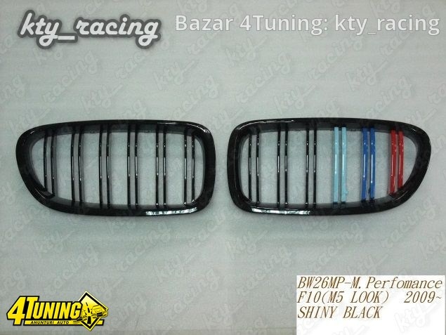 GRILE BMW SERIA 5 F10 NEW M5 M LOOK NEGRU LUCIOS M COLOUR BW26MP-F