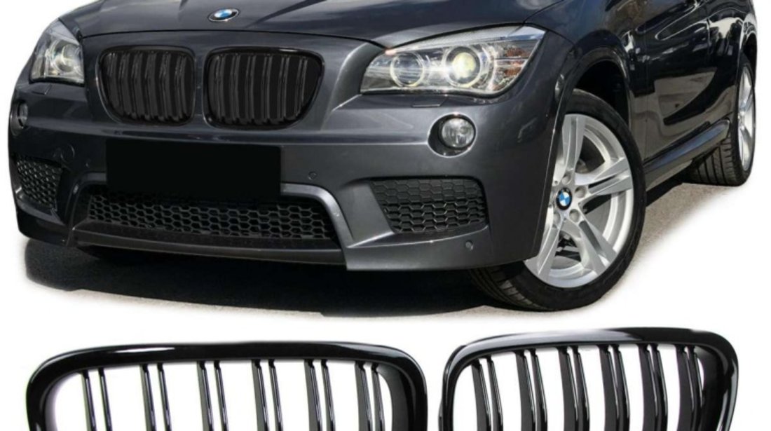 Grile Bmw x1 E84 negru lucios