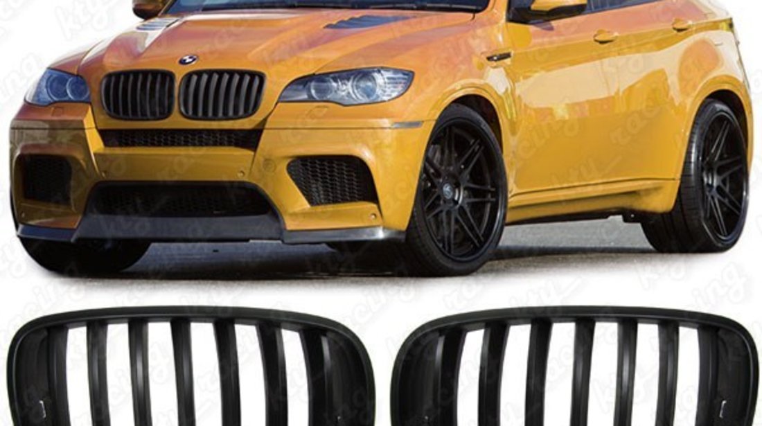 Grile BMW x6 non-facelift culoare negru mat