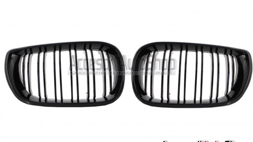 Grile capota BMW E46 Facelift - Negru lucios Duble M3