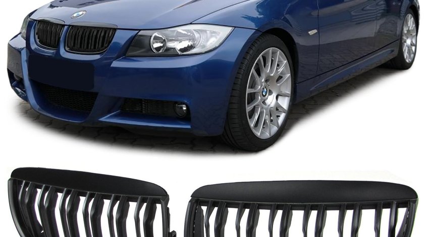 Grile Centrale BMW E90 Pre-LCI Seria 3 (2005-2009) M-Design Negru mat