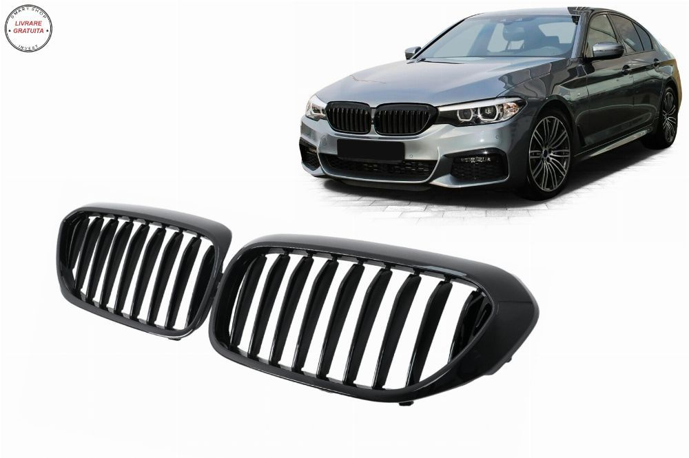 Grile Centrale BMW Seria 5 G30 G31 (2017-2020) Negru Lucios