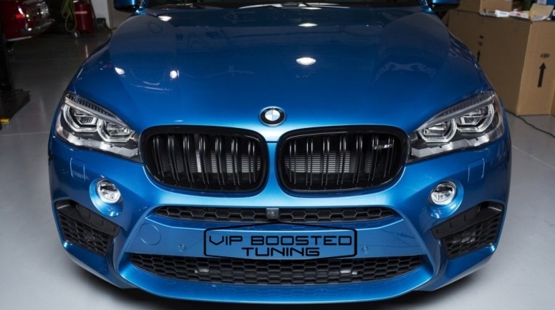 Grile Centrale BMW X5 X6 (F15) (F16) (2014-up) X5M X6M Negru Lucios M Design