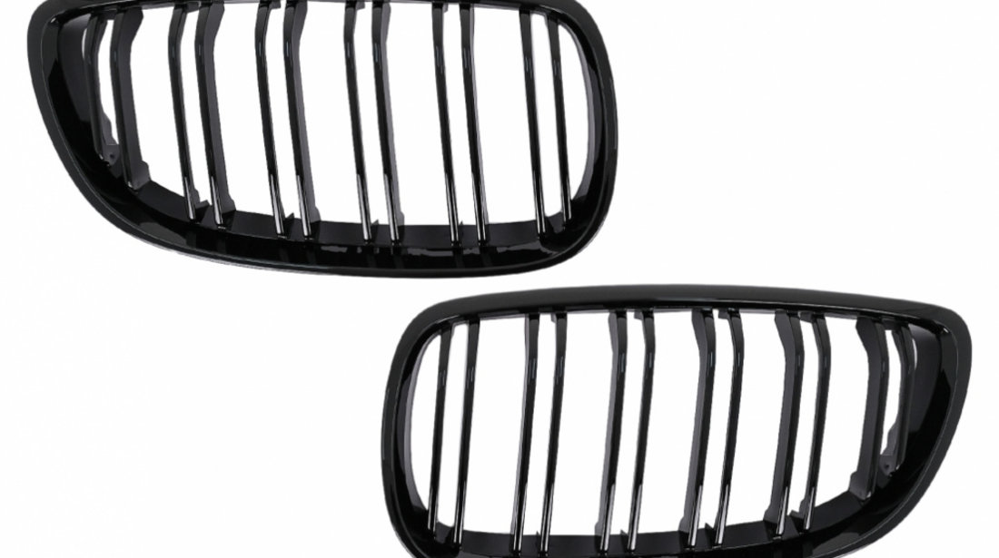 Grile Centrale compatibil cu BMW Seria 3 E92 E93 Coupe Convertible PreLCI (2006-2009) Double Stripe M-Package Sport Design FGBME92DPBTT